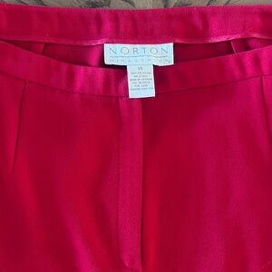 Norton Bright Red Pencil skirt